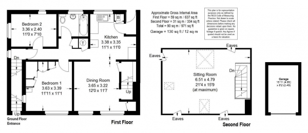 Floor Plan Image for 2 Bedroom Apartment for Sale in Heathfield Close, Busbridge