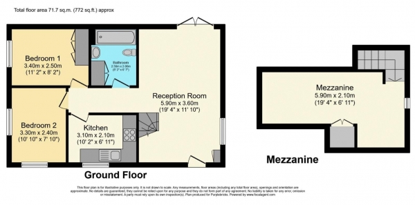 Floor Plan Image for 2 Bedroom Semi-Detached House for Sale in Hurtmore Road, Hurtmore