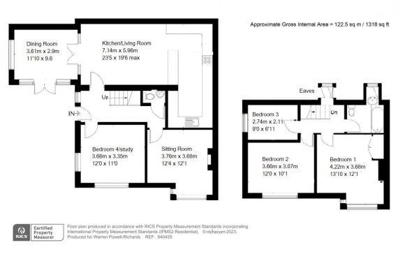 Floor Plan Image for 4 Bedroom Semi-Detached House for Sale in Meadow Close, Milford, Godalming