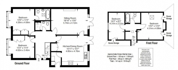 Floor Plan Image for 4 Bedroom Detached House for Sale in Birch Road, Farncombe