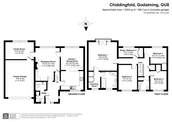 Floor Plan Image for 5 Bedroom Detached House for Sale in Ash Combe, Chiddingfold