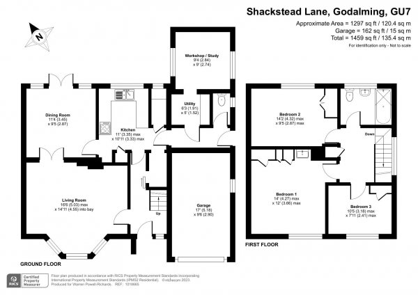 Floor Plan Image for 3 Bedroom Detached House for Sale in Shackstead Lane, Godalming