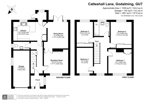 Floor Plan Image for 4 Bedroom Detached House for Sale in Catteshall Lane, Godalming