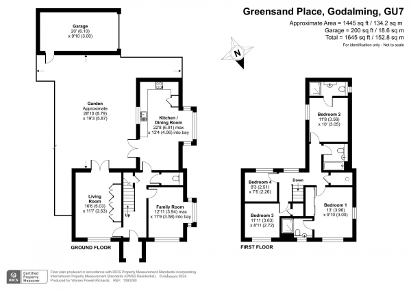 Floor Plan Image for 4 Bedroom Detached House for Sale in Greensand Place, Godalming