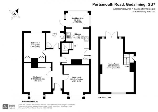 Floor Plan Image for 3 Bedroom Detached House for Sale in Portsmouth Road, Godalming