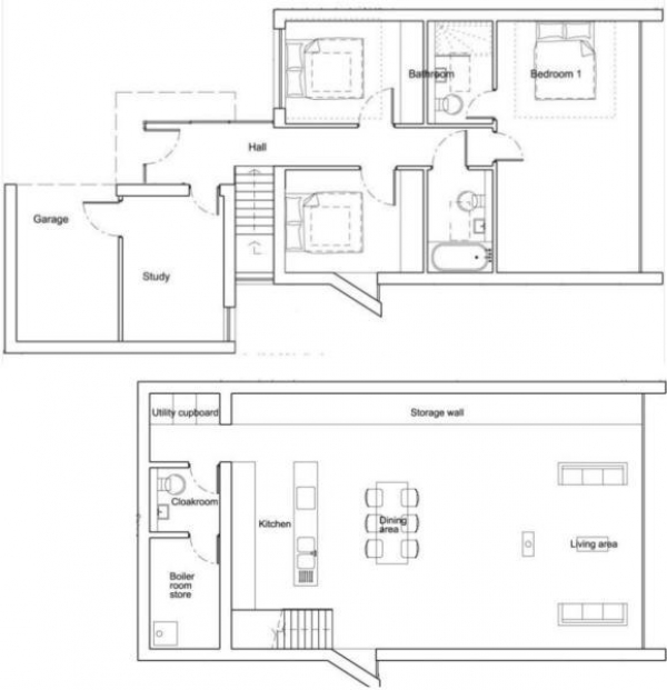 Floor Plan Image for 3 Bedroom Detached House to Rent in Knoll Road, Godalming