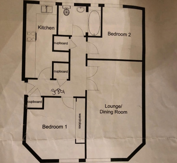 Floor Plan Image for 2 Bedroom Apartment to Rent in **LET AGREED** Charterhouse Road, Godalming