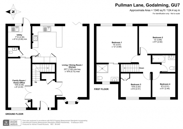 Floor Plan Image for 4 Bedroom Detached House for Sale in Pullman Lane, Godalming