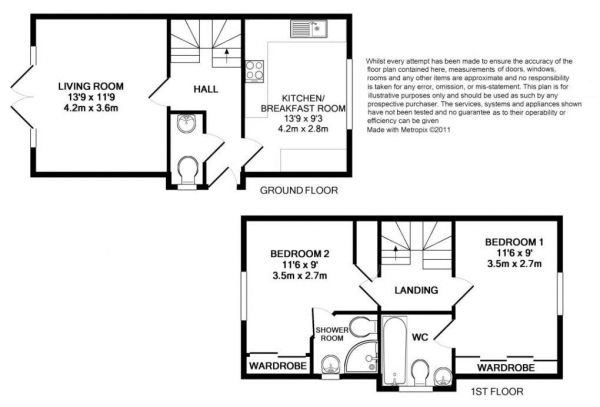 Floor Plan Image for 2 Bedroom Semi-Detached House for Sale in No Onward Chain - Thistledown, Hindhead