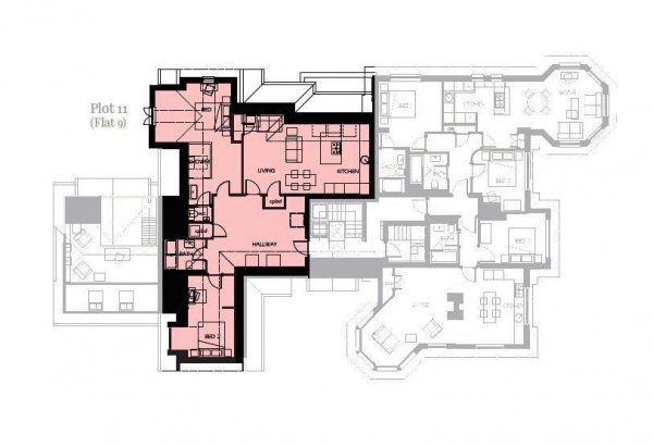 Floor Plan Image for 2 Bedroom Apartment to Rent in Tower Road, Hindhead