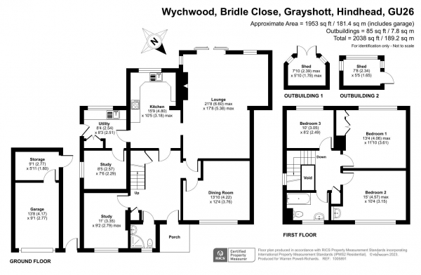 Floor Plan Image for 3 Bedroom Detached House for Sale in Bridle Close, Grayshott