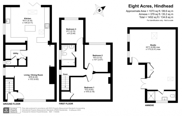 Floor Plan Image for 3 Bedroom Semi-Detached House for Sale in Eight Acres, Beacon Hill, Hindhead