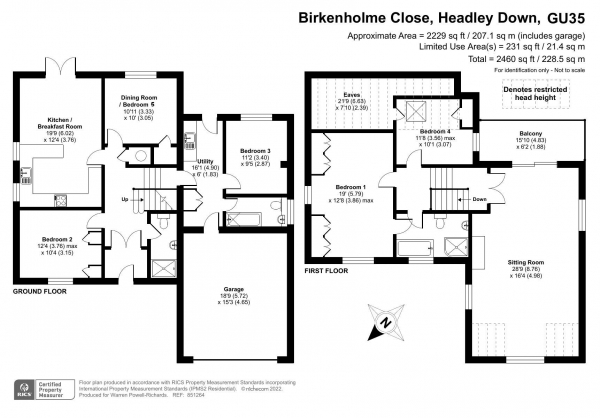 Floor Plan Image for 4 Bedroom Detached House for Sale in Edge of Ludshott Common - Birkenholme Close, Headley Down