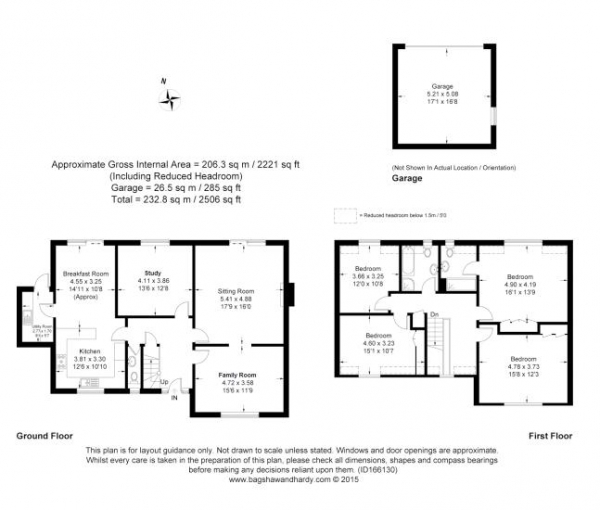 Floor Plan Image for 4 Bedroom Detached House for Sale in Honeysuckle Lane, Headley Down