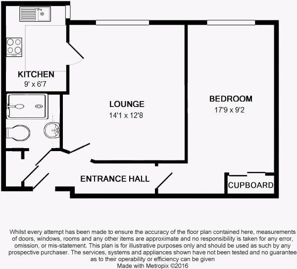 Floor Plan Image for 1 Bedroom Retirement Property for Sale in Headley Road, Hindhead/Grayshott fringe