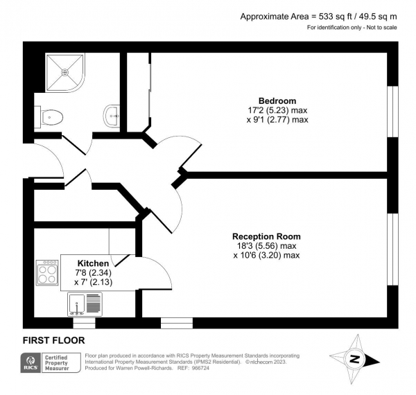 Floor Plan Image for 1 Bedroom Retirement Property for Sale in Headley Road, Grayshott/Hindhead fringe