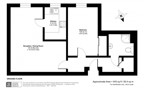 Floor Plan Image for 1 Bedroom Retirement Property for Sale in Headley Road, Hindhead/Grayshott fringe