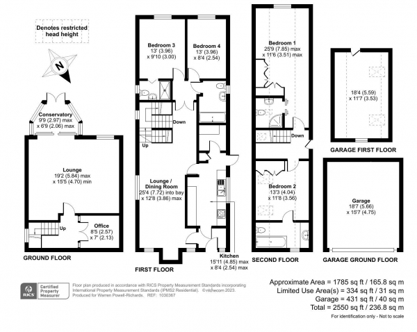 Floor Plan Image for 4 Bedroom Detached House for Sale in Crossways Road, Grayshott