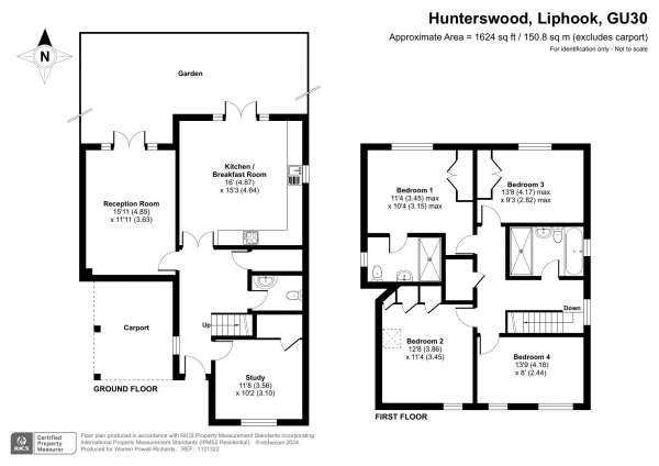 Floor Plan Image for 4 Bedroom Detached House for Sale in Hunterswood , Liphook