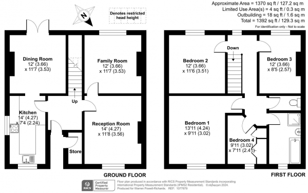 Floor Plan Image for 4 Bedroom Detached House for Sale in Longmoor Road, Liphook