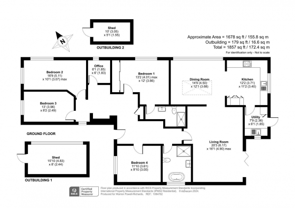 Floor Plan Image for 4 Bedroom Bungalow for Sale in Southview Road, Headley Down