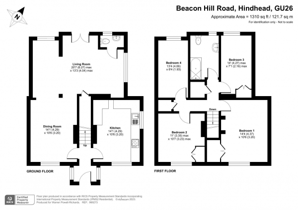 Floor Plan Image for 4 Bedroom Detached House for Sale in Beacon Hill Road