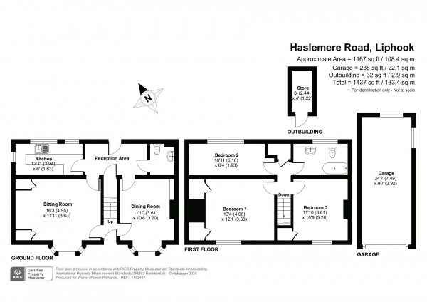 Floor Plan Image for 3 Bedroom Semi-Detached House for Sale in Haslemere Road, Liphook