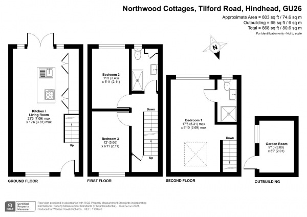 Floor Plan Image for 3 Bedroom Terraced House for Sale in Tilford Road, Hindhead