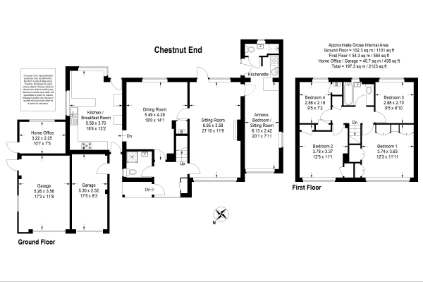 Floor Plan Image for 5 Bedroom Detached House for Sale in Chestnut End, Headley