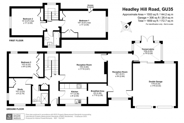 Floor Plan Image for 4 Bedroom Detached House for Sale in Headley Hill Road, Headley