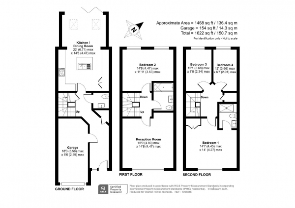 Floor Plan Image for 4 Bedroom Property for Sale in Hawthorn Way, Lindford