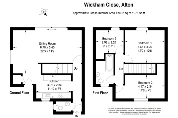 Floor Plan Image for 3 Bedroom Semi-Detached House for Sale in Alton