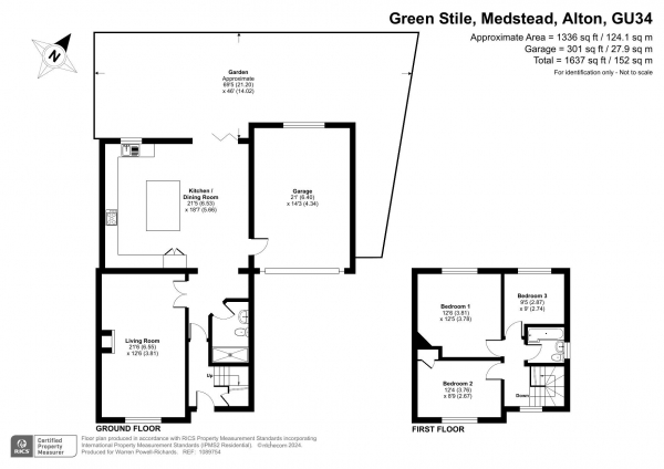 Floor Plan Image for 3 Bedroom Semi-Detached House for Sale in Medstead