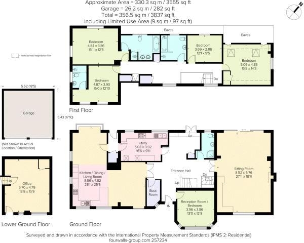 Floor Plan Image for 5 Bedroom Detached House to Rent in Beech