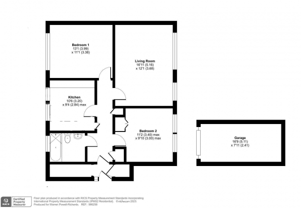 Floor Plan Image for 2 Bedroom Maisonette for Sale in Alton