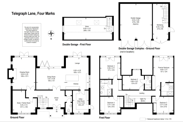 Floor Plan Image for Plot for Sale in Highly secluded setting bordering South Downs National Park, Four Marks, Hampshire