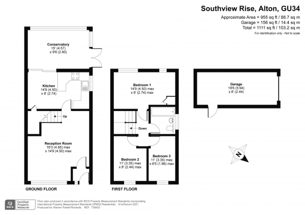 Floor Plan Image for 3 Bedroom Semi-Detached House to Rent in Greenfields area