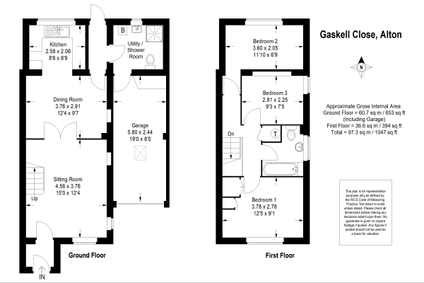 Floor Plan Image for 3 Bedroom Semi-Detached House for Sale in Holybourne