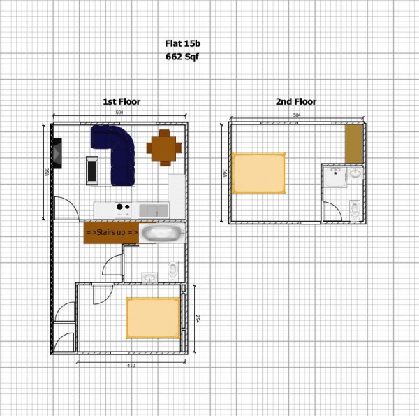 Floor Plan Image for 2 Bedroom Apartment to Rent in Market Square, Alton