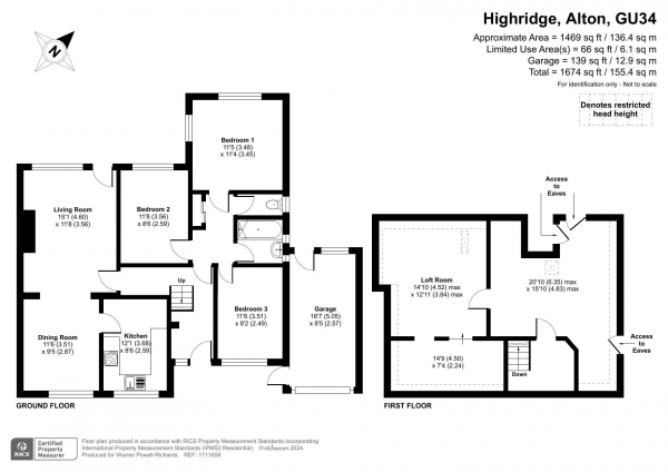 Floor Plan Image for 3 Bedroom Bungalow for Sale in Alton - country views