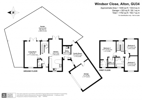 Floor Plan Image for 3 Bedroom Detached House for Sale in Alton - views over countryside