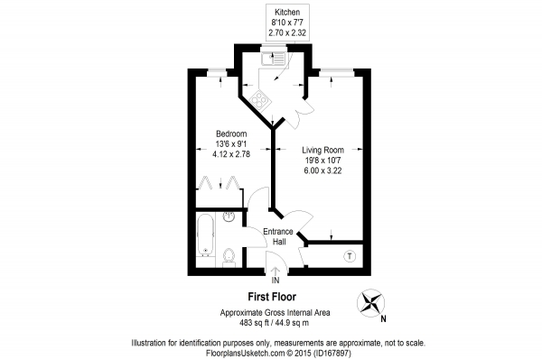 Floor Plan Image for 1 Bedroom Retirement Property for Sale in Ackender Road, Alton