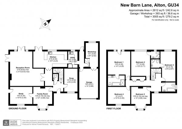 Floor Plan Image for 5 Bedroom Detached House for Sale in New Barn Lane, Alton