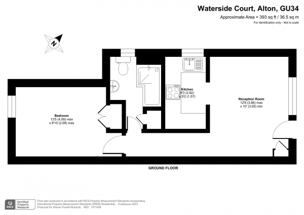 Floor Plan Image for 1 Bedroom Ground Maisonette for Sale in Alton - close to train station