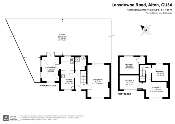 Floor Plan Image for 4 Bedroom Semi-Detached House for Sale in Lansdowne Road, Alton