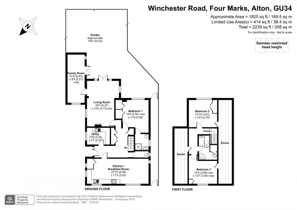 Floor Plan Image for 3 Bedroom Bungalow for Sale in Four Marks