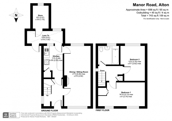 Floor Plan Image for 2 Bedroom Semi-Detached House to Rent in Alton