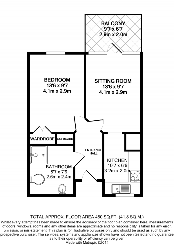 Floor Plan Image for 1 Bedroom Retirement Property for Sale in Mary Rose Mews