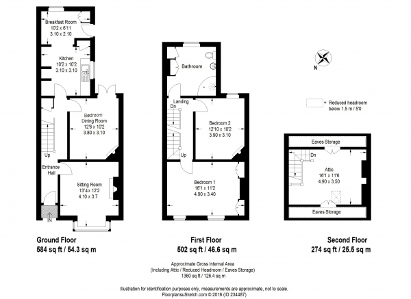 Floor Plan Image for 3 Bedroom Semi-Detached House for Sale in Basingstoke Road, Alton