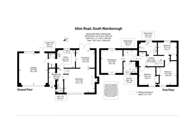 Floor Plan Image for 4 Bedroom Detached House for Sale in South Warnborough, near Odiham, Hampshire